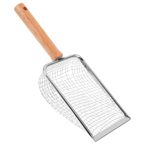 4Pièces Litière Chat Métal Bois Nettoyage Rapide 1