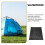 2Pièces Sol Noir Étanche Durable Pour Camping Plein Air 5