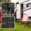 2Pièces Sol Noir Étanche Durable Pour Camping Plein Air 7
