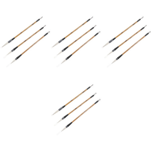 12Pièces Brosses Chinoise Polyvalentes Pour Débutants 2