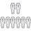 8Pièces Broches Halloween Style Rétro Décoration Mode Mixte 4
