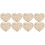 8Pièces Plaques Bois Bébé Beige Annonce Décoration 4