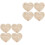 8Pièces Plaques Bois Bébé Beige Annonce Décoration 5