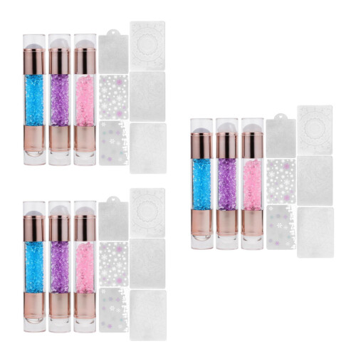 9Pièces Ensemble Nail Stamping Assorti Pour Création Ongles 2