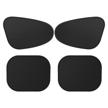 Car Window Shades 4 Pack for Baby UV Protection Privacy Curtains Universal Fit Durable Black