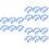 30Pièces Clip Stable Silicone Anti Accessoire Natation 6