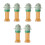 6Pièces Couvercles Kids Vert Silicone Portable Décor 5