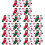 25Paires Coton Douces Designs Amusants 7