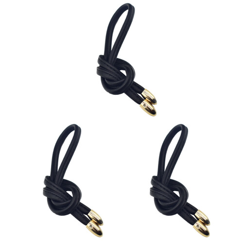 3Pièces À Cordon Noir PU Pour Femme Usage 1