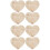 8Pièces Plaques Bois Bébé Beige Annonce Décoration 7