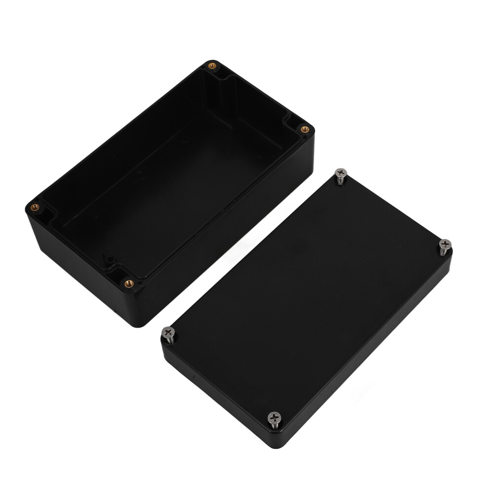 2Pcs Outdoor Electrical Box Black Plastic Weatherproof Junction Socket 3631485464154