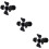 3Pcs Durable Black Iron LED Indoor Multipurpose Ceiling Spotlights 6