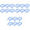 30Pièces Clip Stable Silicone Anti Accessoire Natation 3