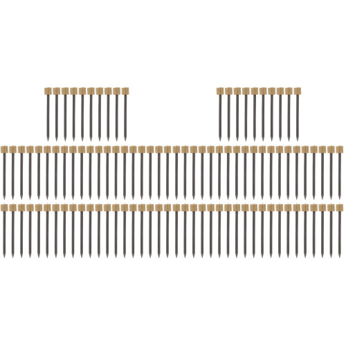 100Pièces Clous Dorés Kit Assortiment Pour Accrocher 1
