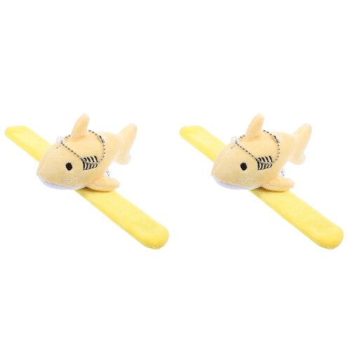 2Pièces Bracelets Slap Requin Animal Clair Accessoire Décoration 2