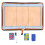 2Ensembles Coaching Volley Cuir Zippée Pliable Avec Marqueurs 3