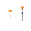 2Pièces Kit Pinceaux Nail Art Noir Facile Usage Perceuse 4