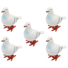 5pcs Wind-Up Pigeon Toys Clockwork Bird Model Toys For Boys And Girls Boy Girl Classroom Decorative Ornament