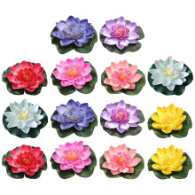 Artificial Flowers Plastic Blue Decorative Floating 70pcs 4in