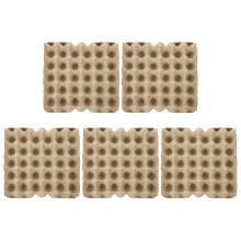 15Pièces Casier À Œufs Beige En Papier Pulp Résistant