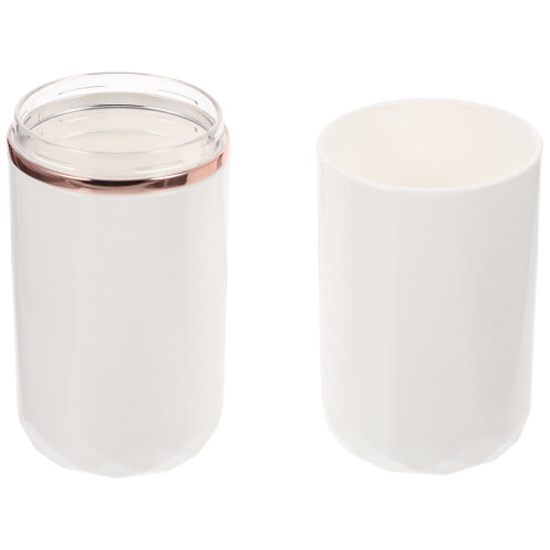 3pcs Box Travel Wash Cup Multifunction White Pencil Case