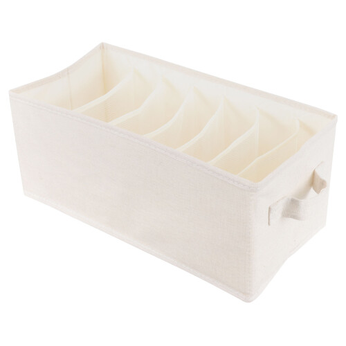 5Pcs Wardrobe Clothes Organizer with Multi-Grid Foldable Fabric Design 2