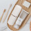 3pcs Box Travel Wash Cup Multifunction White Pencil Case 5