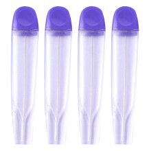 4Sets Purple Metal Cake Tester Sticks with Cover Reusable Baking Tool