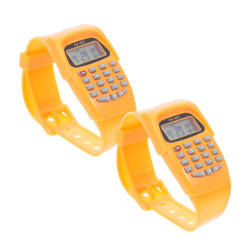 4Pièces Calculatrices Orange , Aide Aux Maths Portable