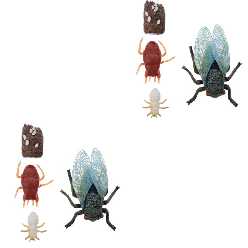 2Ensembles Figurines Cicada Simulation Multi, Jouets Enfants Éducatifs 2