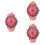 3Pièces Rose Femme Élégantes Délicates Usage Polyvalent 5