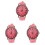 3Pièces Rose Femme Élégantes Délicates Usage Polyvalent 2