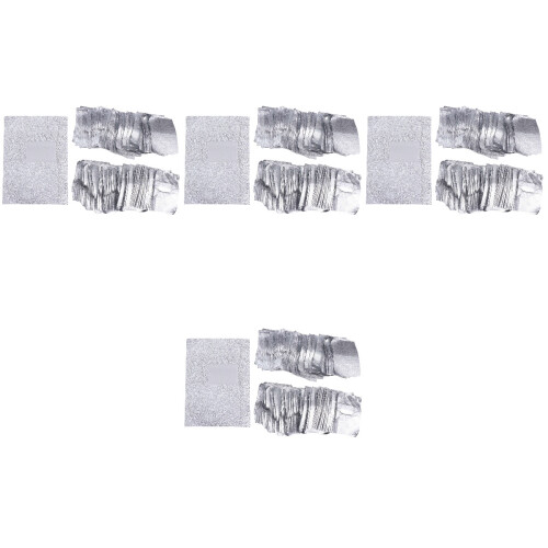 2000Pièces Wraps Nail Foil Argent Usage Pro & Retrait Vernis 1