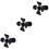 3Pcs Durable Black Iron LED Indoor Multipurpose Ceiling Spotlights 4