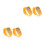 4Pièces Calculatrices Orange , Aide Aux Maths Portable 9