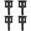 4Pcs Lightweight Iron Cattle Shedding Comb Black Cow Grooming Tool 5