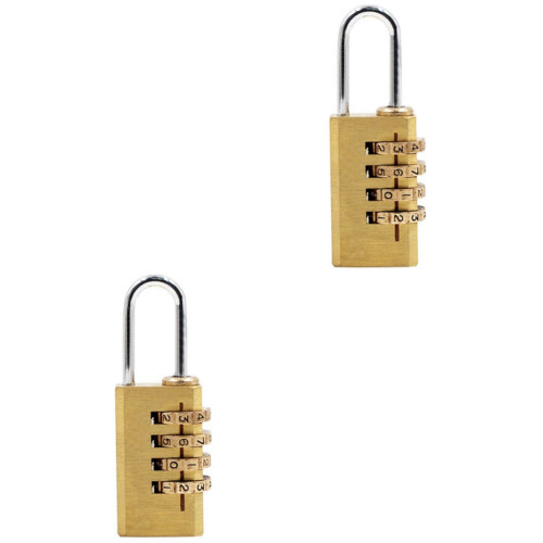2Pièces Serrure Cadenas Bagage 4 Chiffres Multi-Usage Durable 2