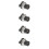 4Pièces USB Flush Mount Connecteur Pour Installation Industrielle 8
