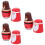 3Ensembles En Bois Rouge Décorations Empilables Noël 9