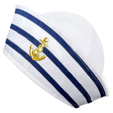 3Pcs Polyester Captain Hats Cosplay Boating Sailor Hats