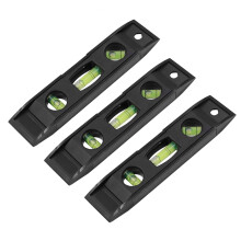 6Pièces Niveau Magnétique Équilibre Noir ABS Règle De Mesure Compacte