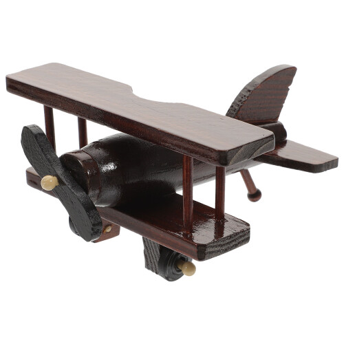 2Pièces Modèles Et Hélicoptère Bois Marron Pour Enfants 1