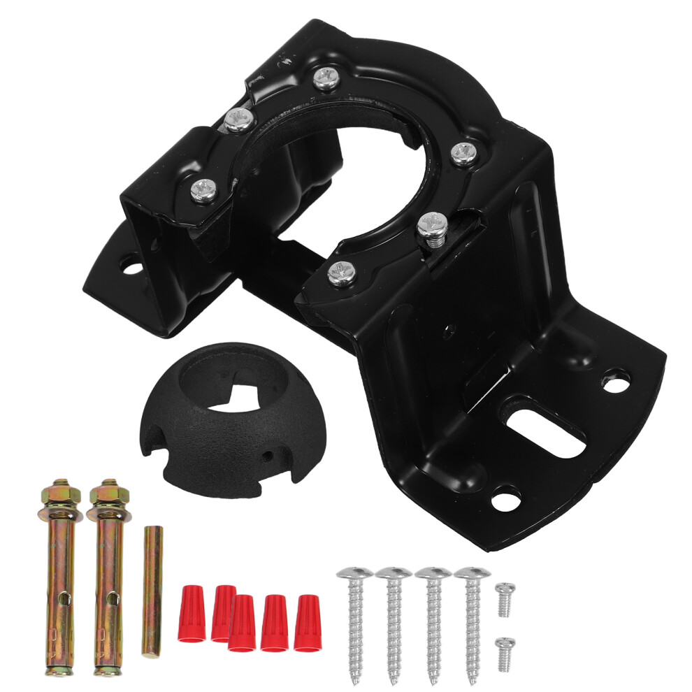 3Sets Versatile Ceiling Fan Mounting Arm Black Iron Bracket Kit 3631488191071