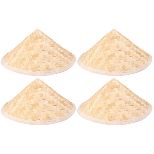 4Pièces Chapeaux Bambou Décoration Et Peinture 2