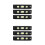 6Pièces Niveau Magnétique Équilibre Noir ABS Règle De Mesure Compacte 3