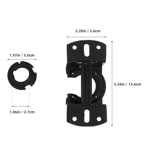 3Sets Versatile Ceiling Fan Mounting Arm Black Iron Bracket Kit 1