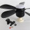 3Sets Versatile Ceiling Fan Mounting Arm Black Iron Bracket Kit 5