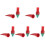 5Pcs Multi-Functional Red Glue Sticks Pepper Shape for Handicrafts 3