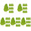 50 Pcs Miniature Sand Table Tree Model Artificial Decoration 4