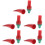 5Pcs Multi-Functional Red Glue Sticks Pepper Shape for Handicrafts 7